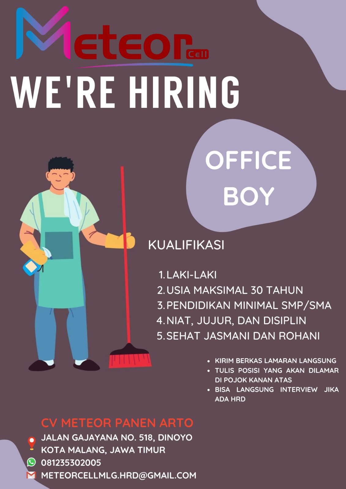 LOWKER CV METEOR PANEN ARTO